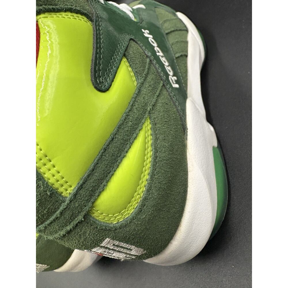 Reebok Shaq Attaq “Ghost of Christmas Present” Grinch Pump 9 mens 2013 Sneakers - Picture 4 of 15